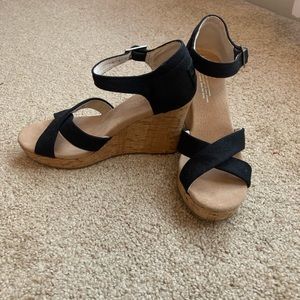Toms Canvas Wedge Heels